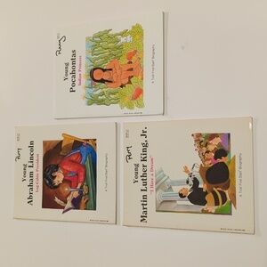 🐢A Troll First Start Biography Young Paperback Book Set of 3 Books